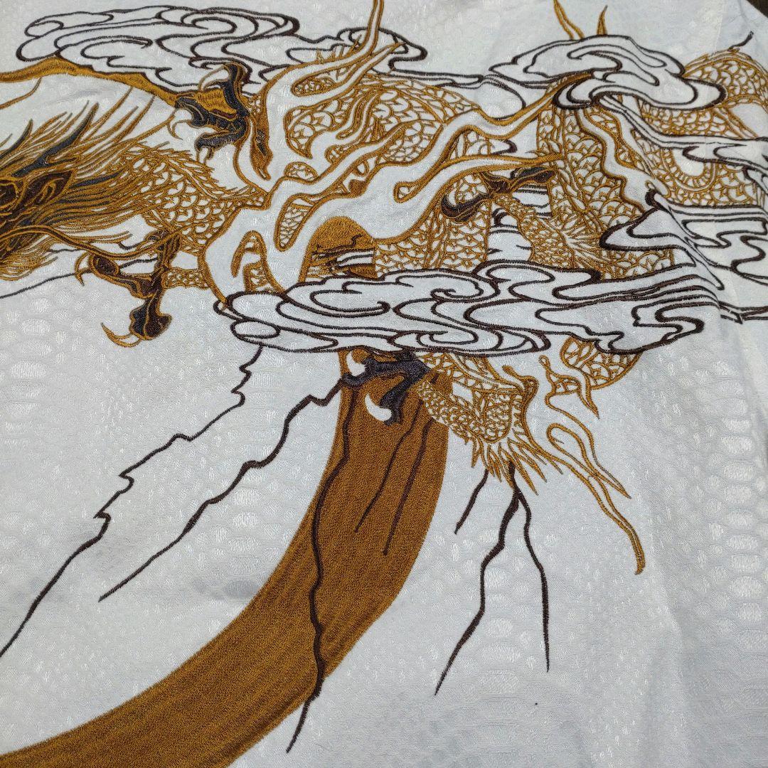 タグ付き KARAKURI TAMASHII 龍刺繍 和柄ジャケット XXL