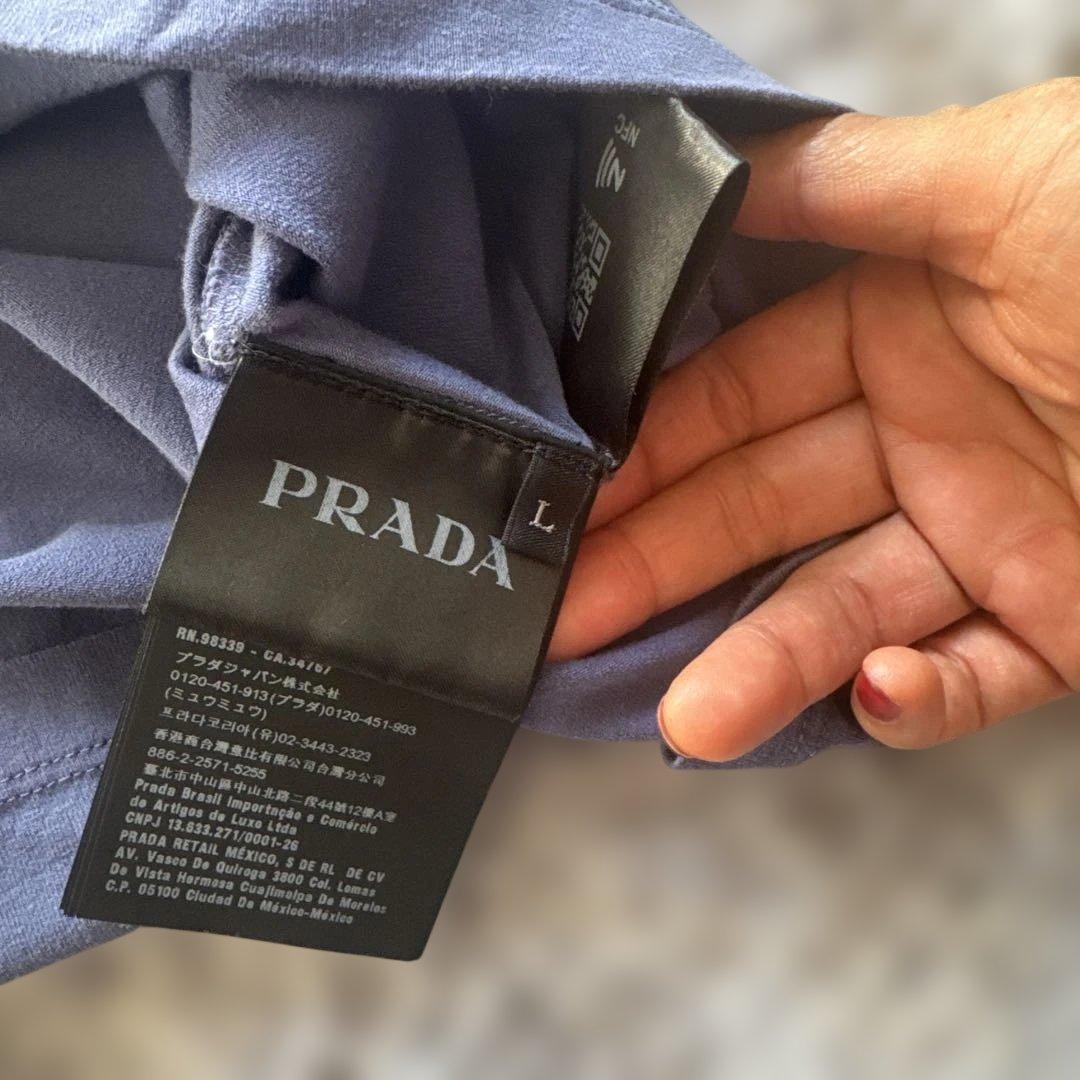 PRADA ネイビー Tシャツ Lサイズ