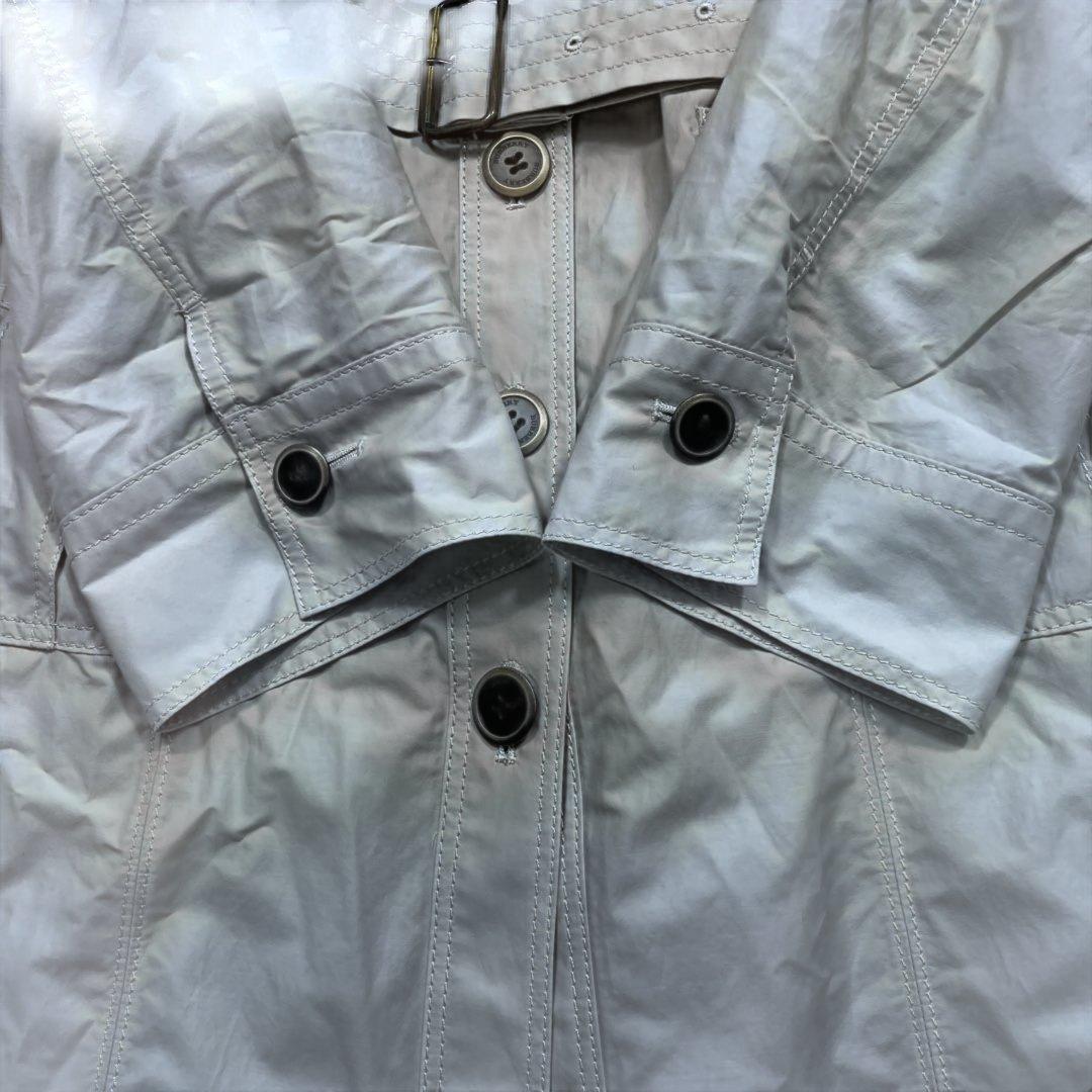 美品 希少サイズ バーバリー スプリングコート ノバチェック ホワイト 3XL