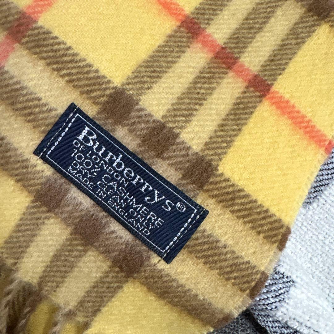 Burberry's カシミヤ100% チェック柄マフラー