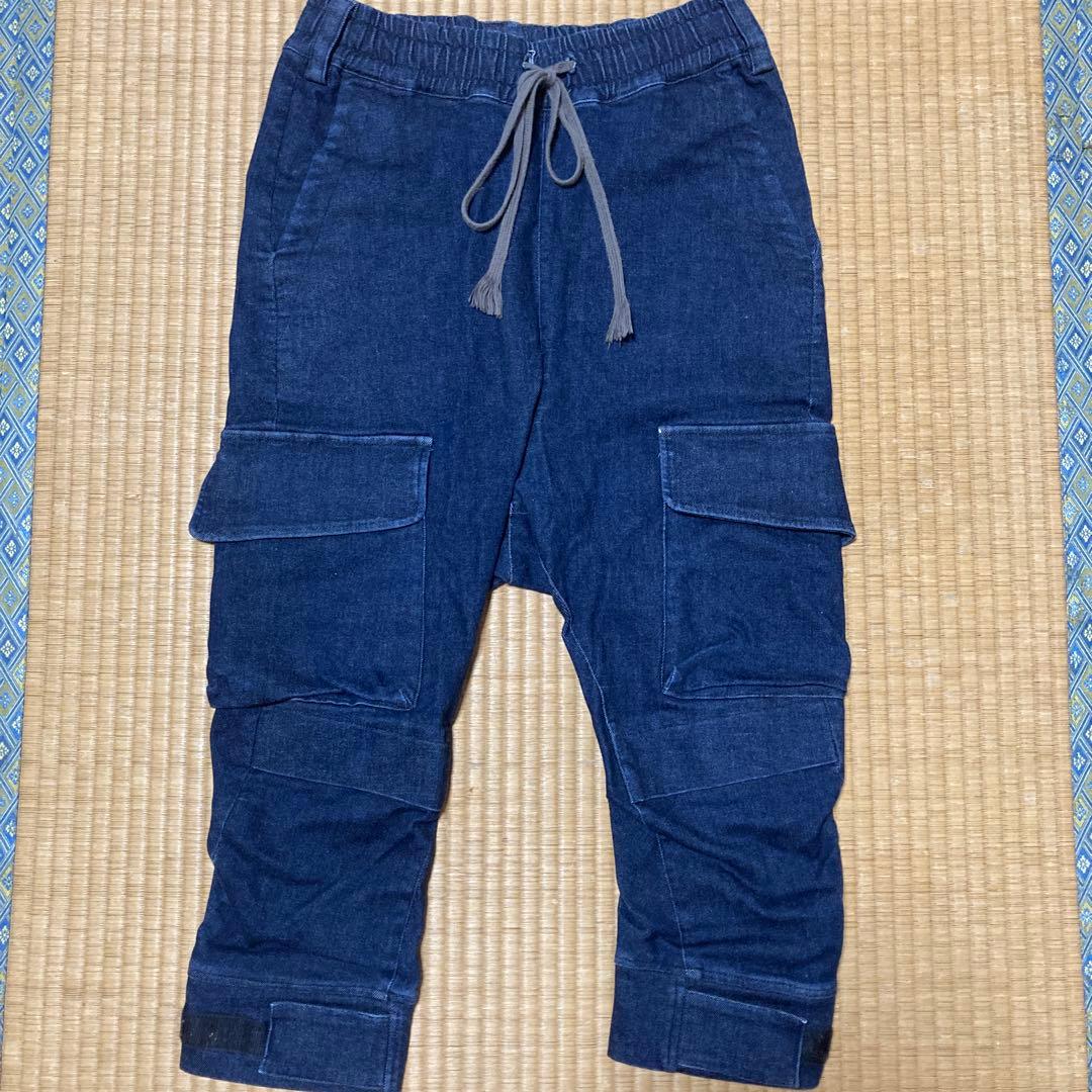 A.F_ ARTEFACT _クロップドカーゴデニムパンツ　サルエル