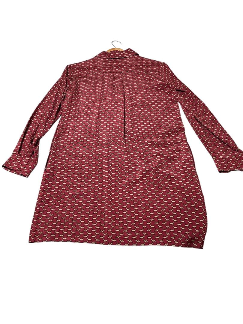 MaxMara WEEKEND シルクワンピース　サイズ40 レッドディアー