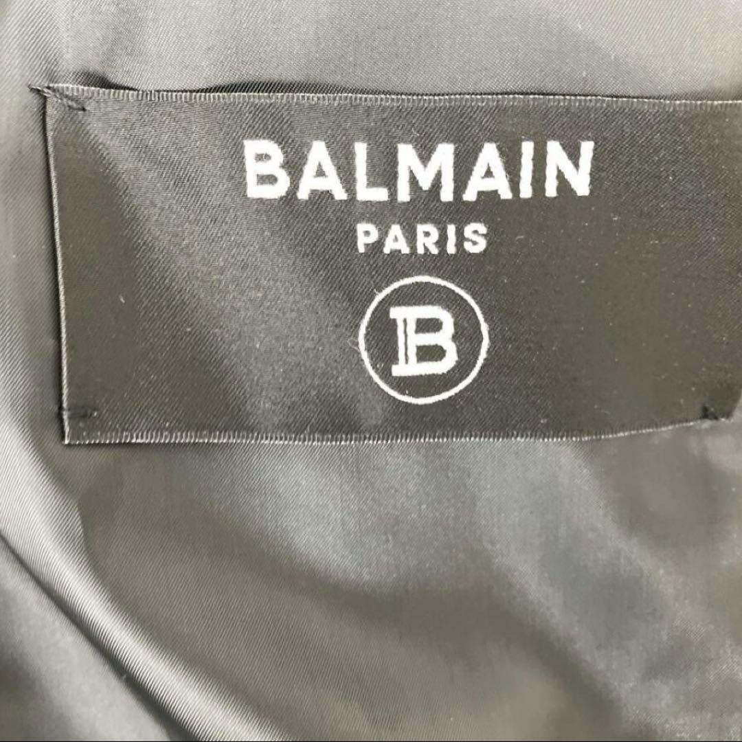 t*1様 BALMAIN Paris レザーナポレオンジャケット