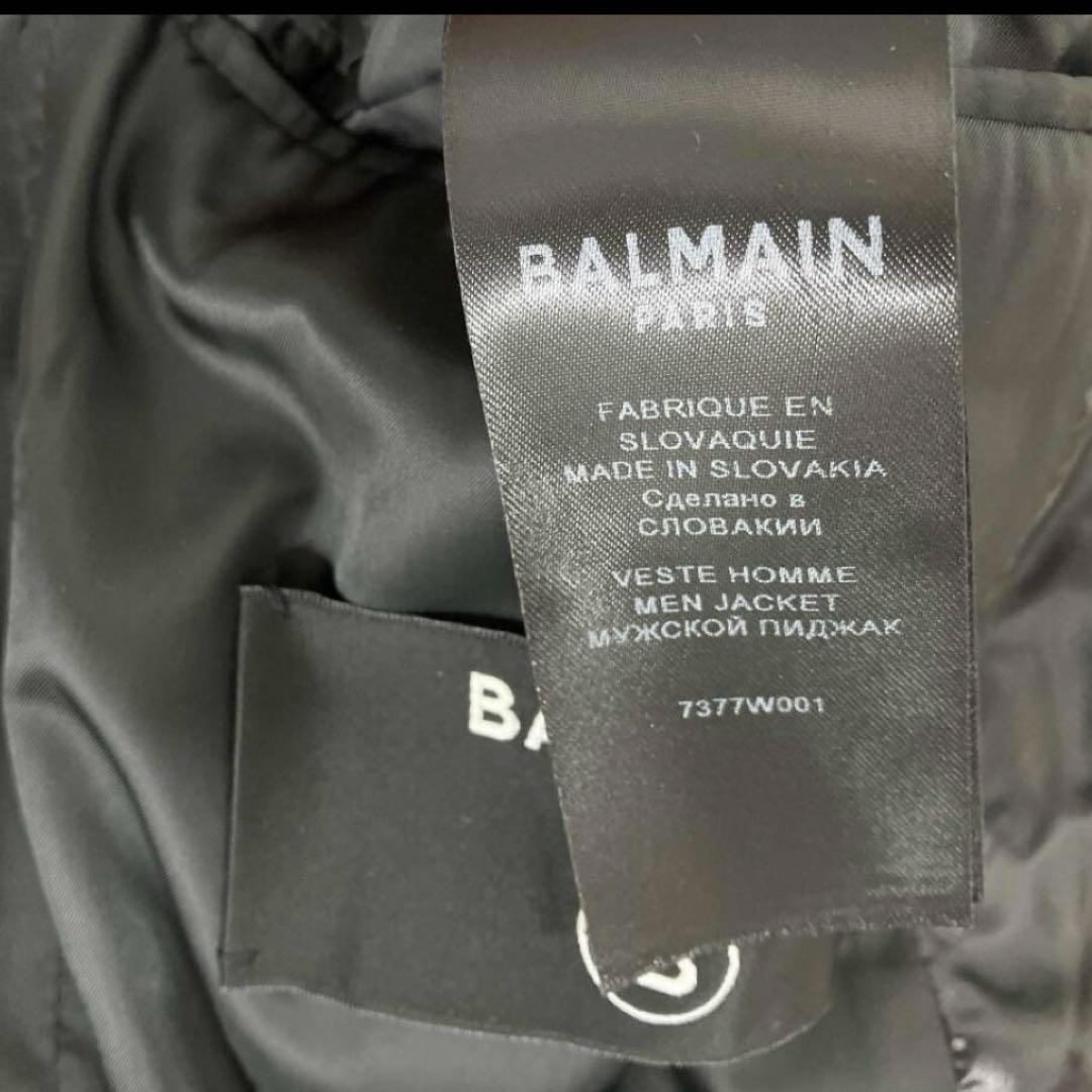 t*1様 BALMAIN Paris レザーナポレオンジャケット
