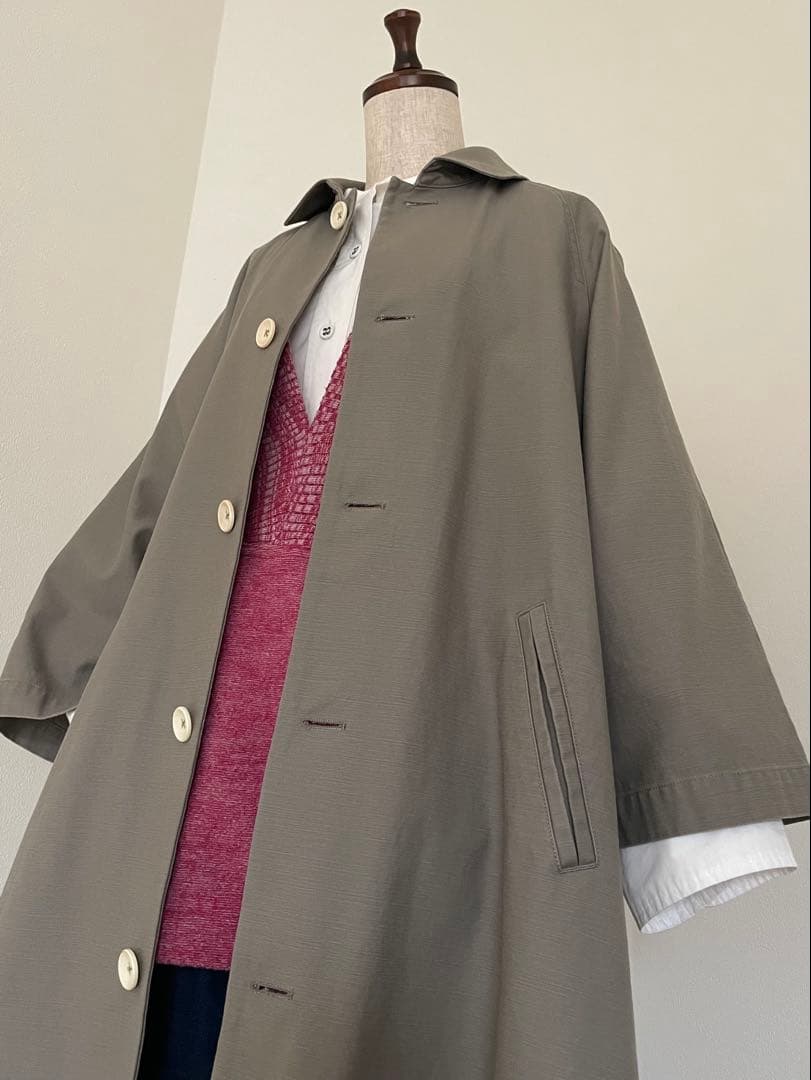 【パラスパレス/ヴーム】コットンツイルステンカラーコート　日本製