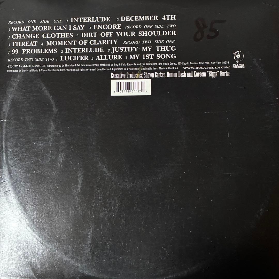 【2LP】Jay-Z - The Black Album US レコード