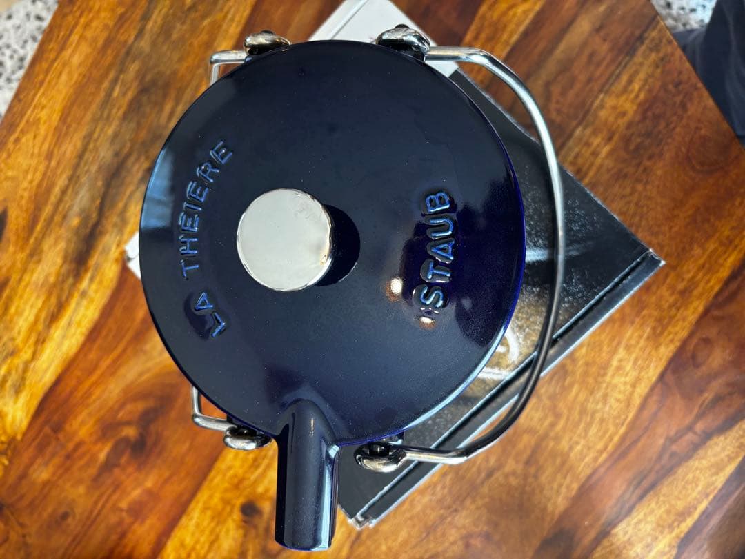 STAUB round teapot THEIERE ダークブルーやかんストウブ