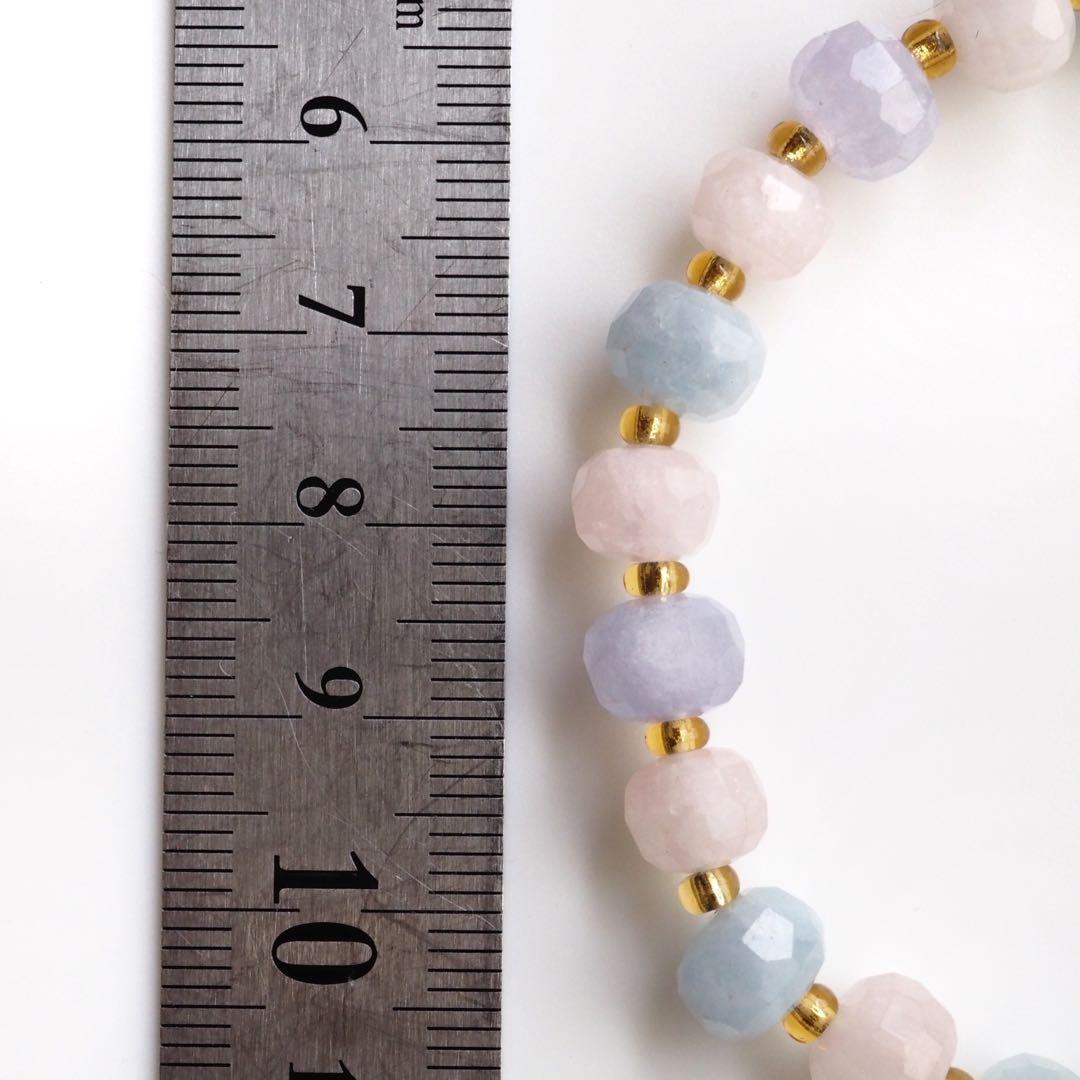 【プルメリア】希少グァバクォーツのゴムブレスレット