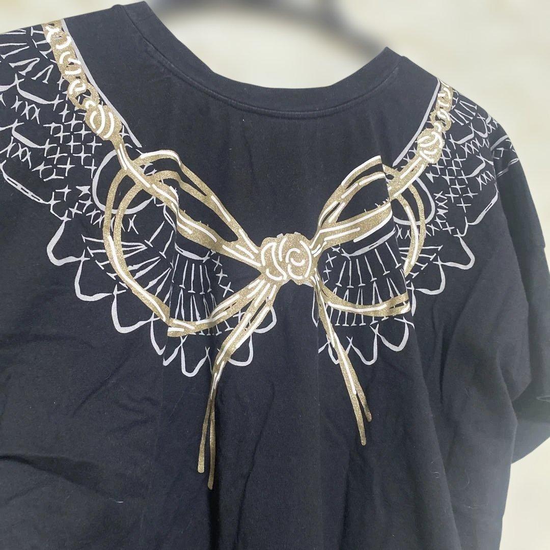 専用ですVivienne Westwood タッセル、レースプリント黒Tシャツ