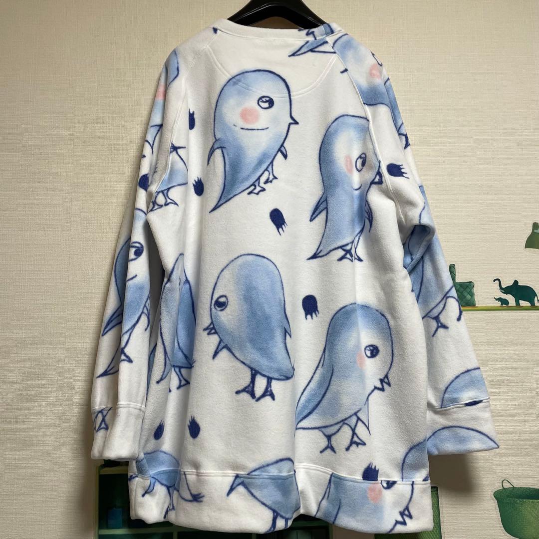 新品　ツモリチサト　暖かフリース・ペンギン総柄パジャマ「Mサイズ」①