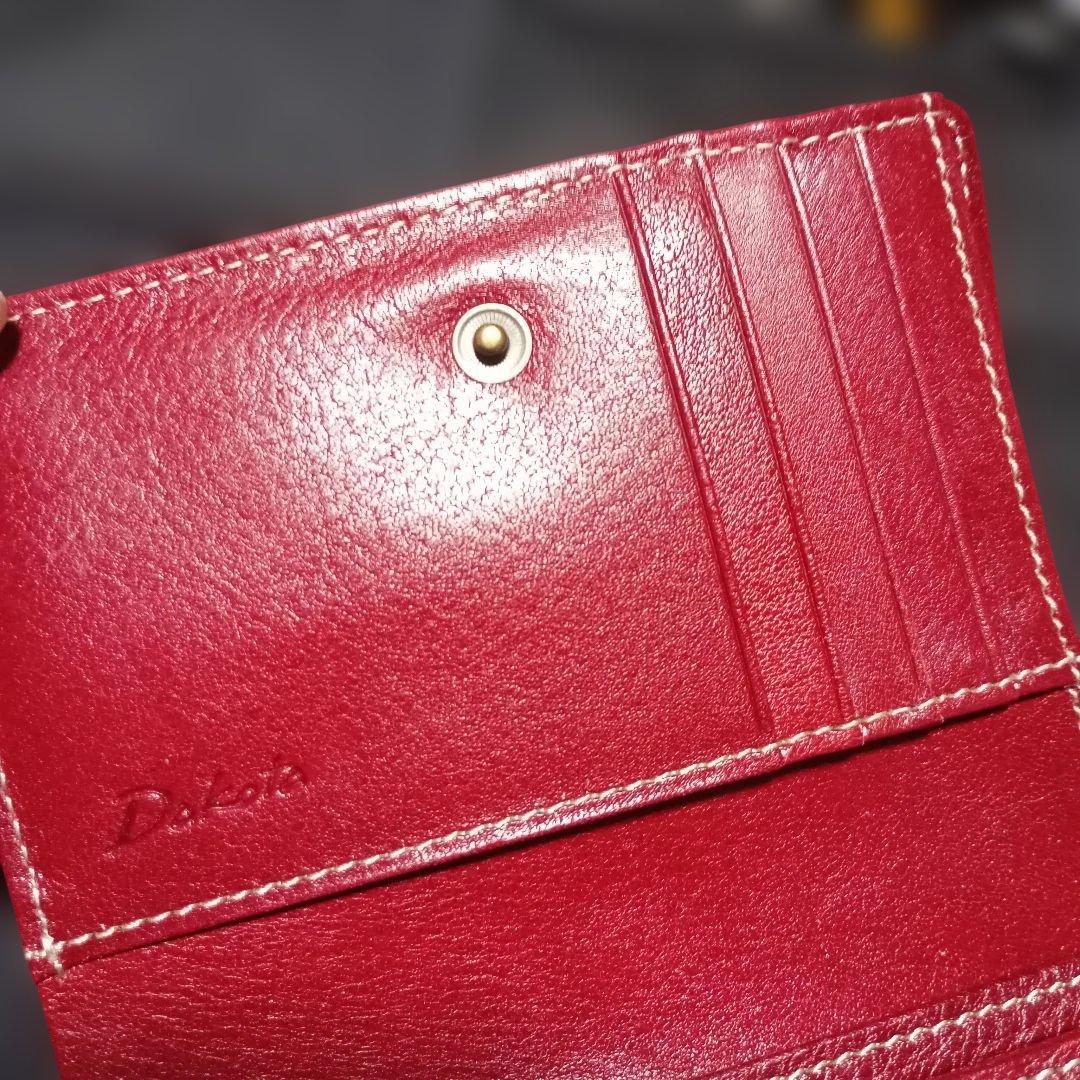 正規品 ダコタ Dakota二つ折り財布 本革 フォンス レッド