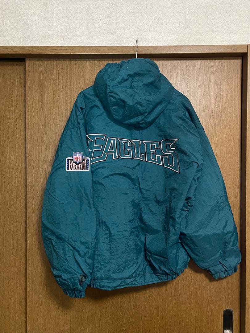 フィラデルフィア・イーグルス フード付きジャケット　リバーシブル　古着　NFL