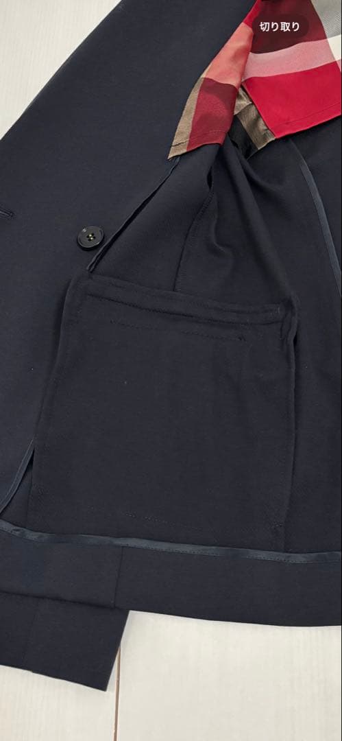 BLUE LABEL CRESTBRIDGE ネイビー ダブルブレストジャケット