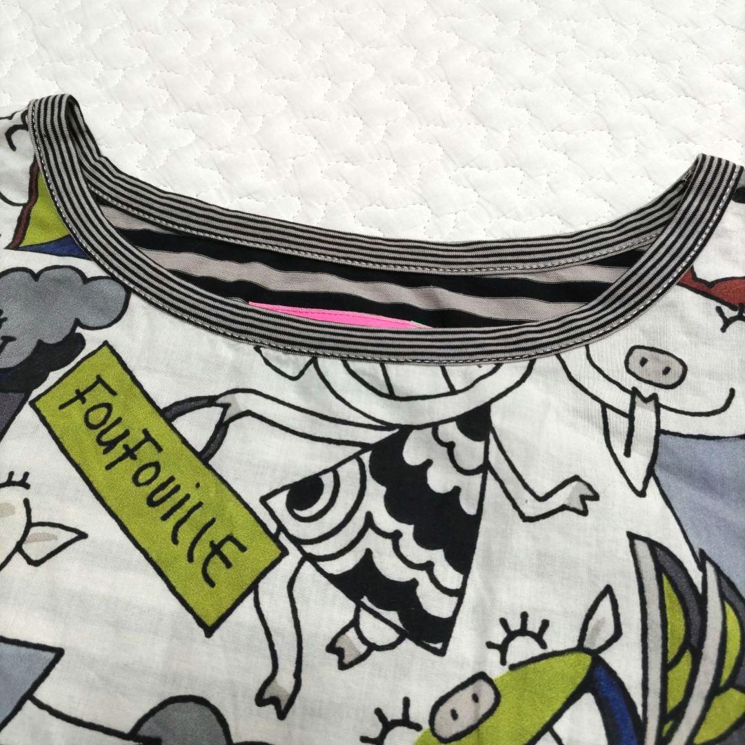 【美品】アルベロベロTシャツ ぶた 総柄カットソー オレボレブラ 日本製 希少