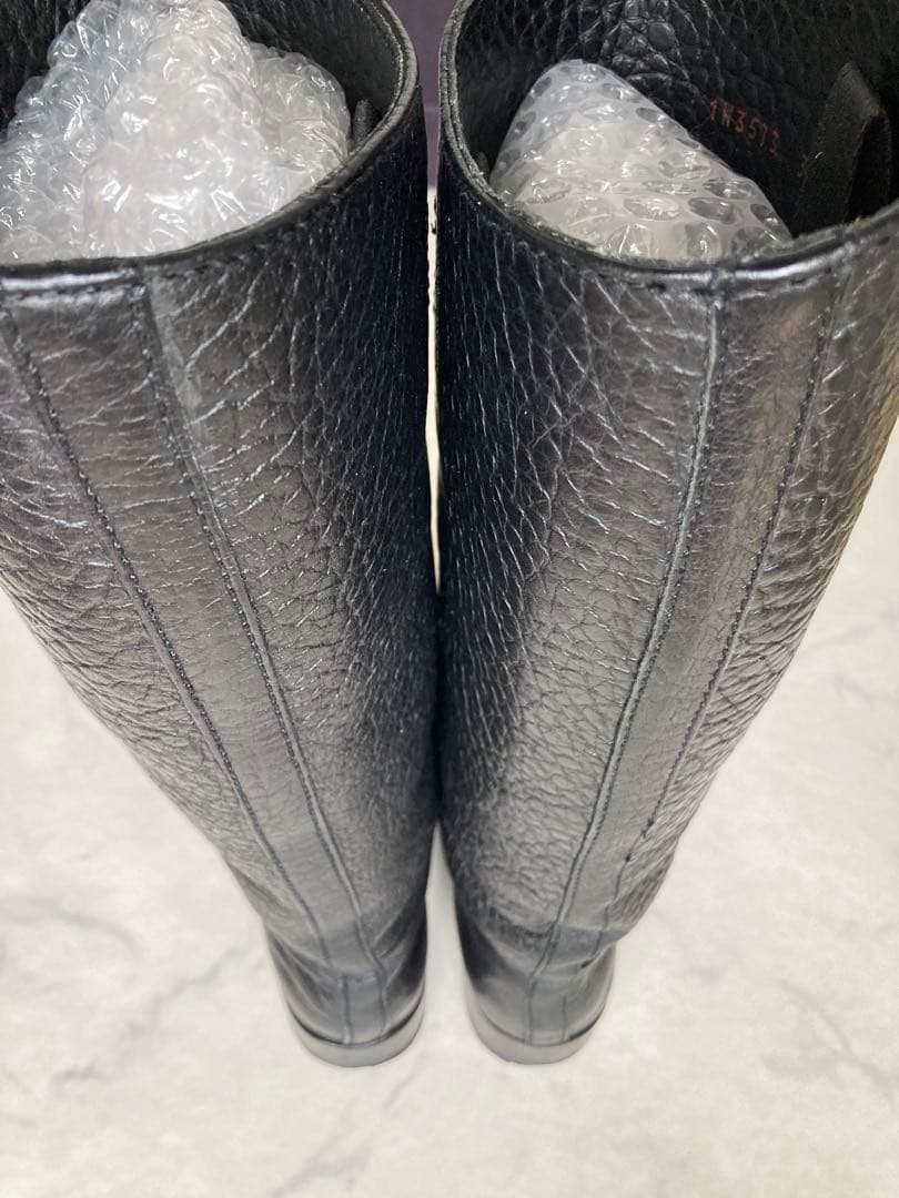 プラダ PRADA ロングブーツ ブラックレザー23.5cm