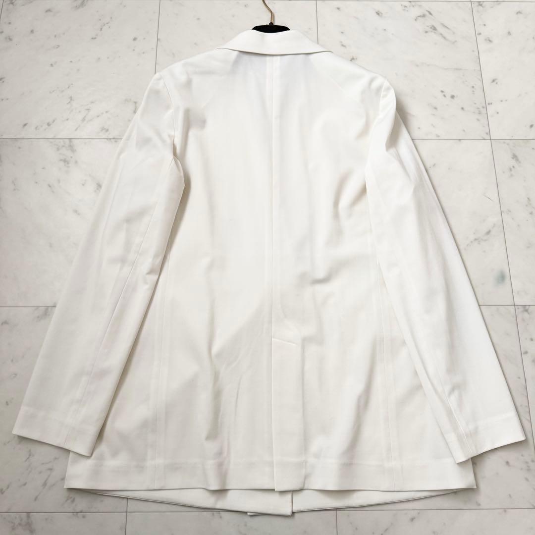 新品❤️XL icb ウールストレッチツイル ダブル前ジャケット　ホワイト　42