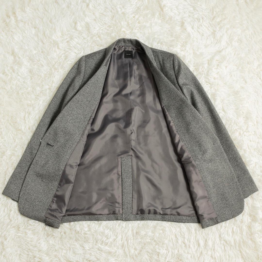 未使用 スピックアンドスパン 24AW ラメウールジャケット 38 グレー