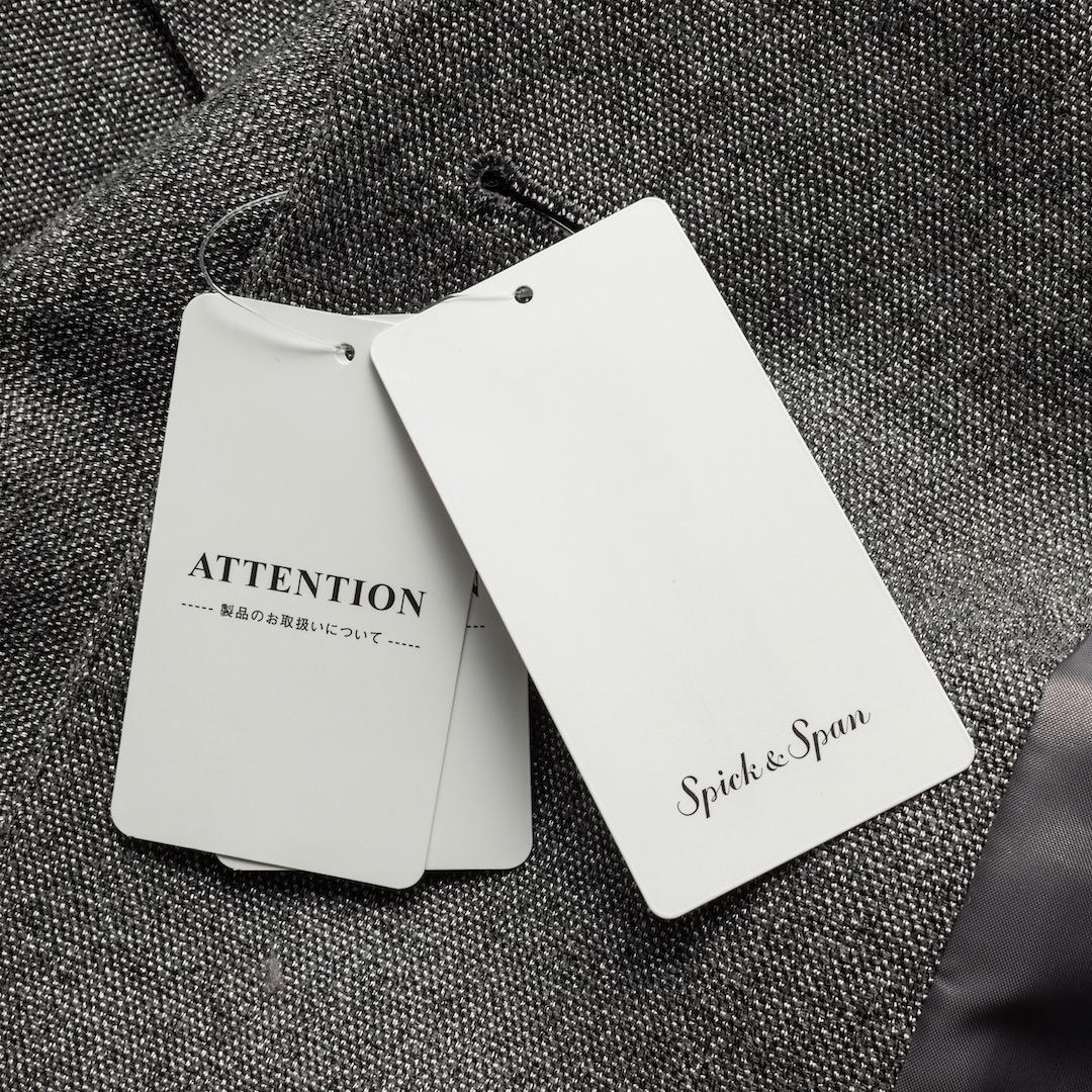 未使用 スピックアンドスパン 24AW ラメウールジャケット 38 グレー