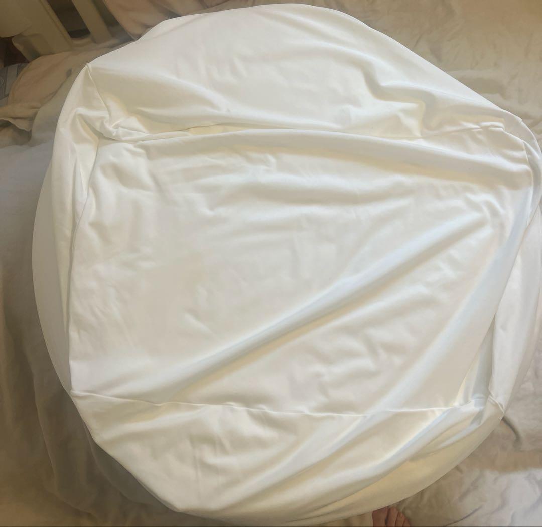 無印良品　ビーズクッション大　人をダメにするソファー グレー
