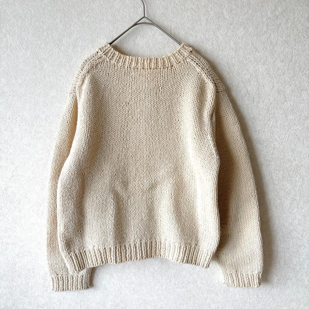 MHL. マーガレットハウエル⭐️ウール ニット カーディガン アイボリー Ⅱ
