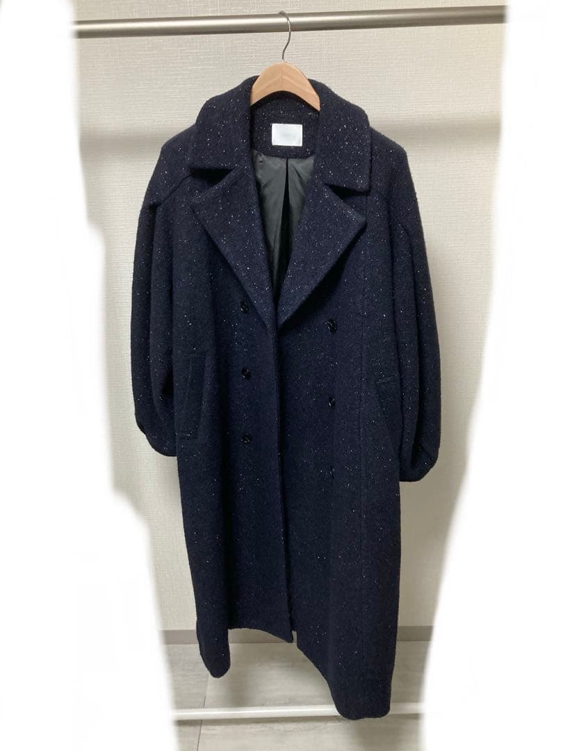 HARE／【LADIES】コクーンスリーブラメロングコート