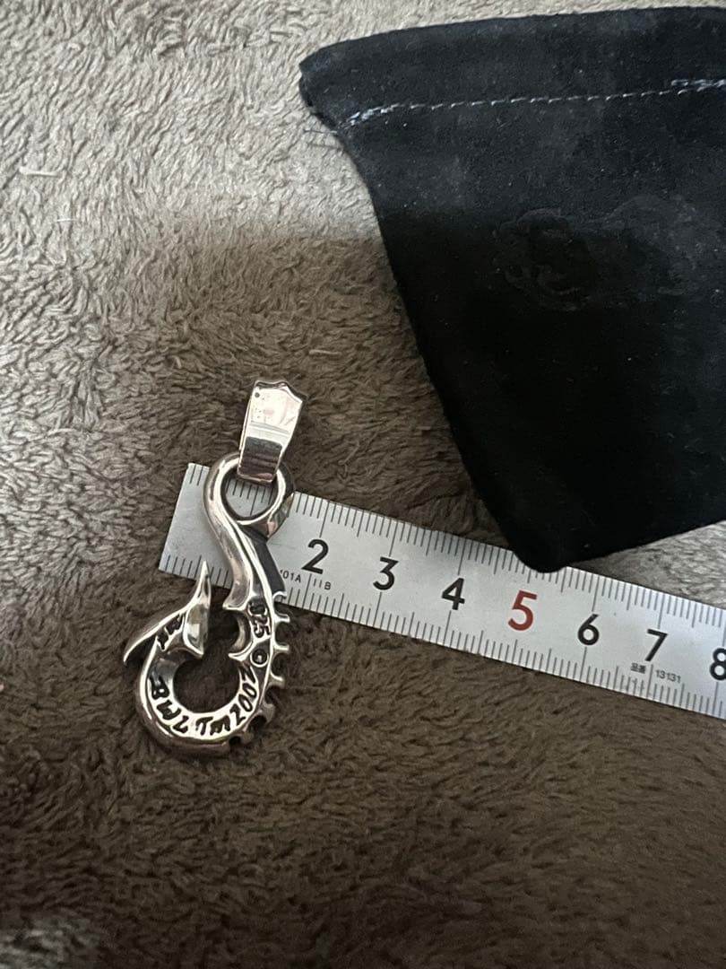 ビルウォール　billwallleather フィッシュフック　925 チャーム