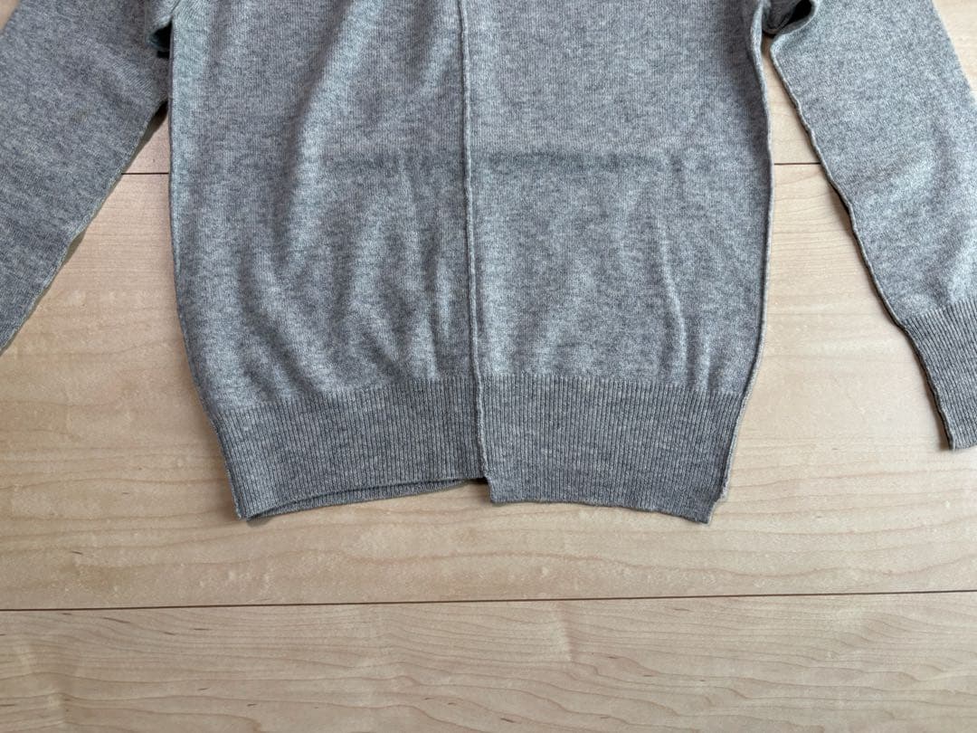 pas de calais カシミヤ100% 38 グレーカーディガン 美品