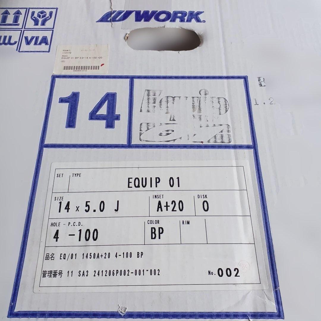 WORK14インチアルミホイール2本