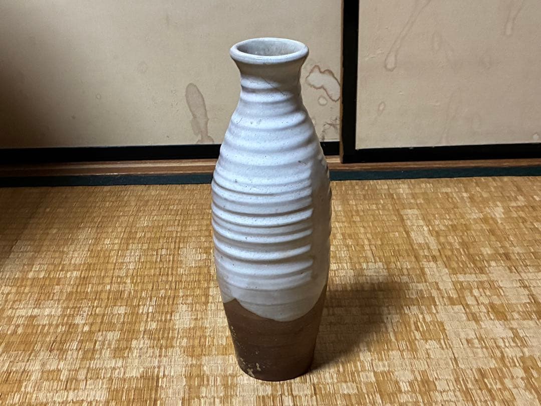 萩焼 花瓶 花入 共箱 十一代 田原陶兵衛
