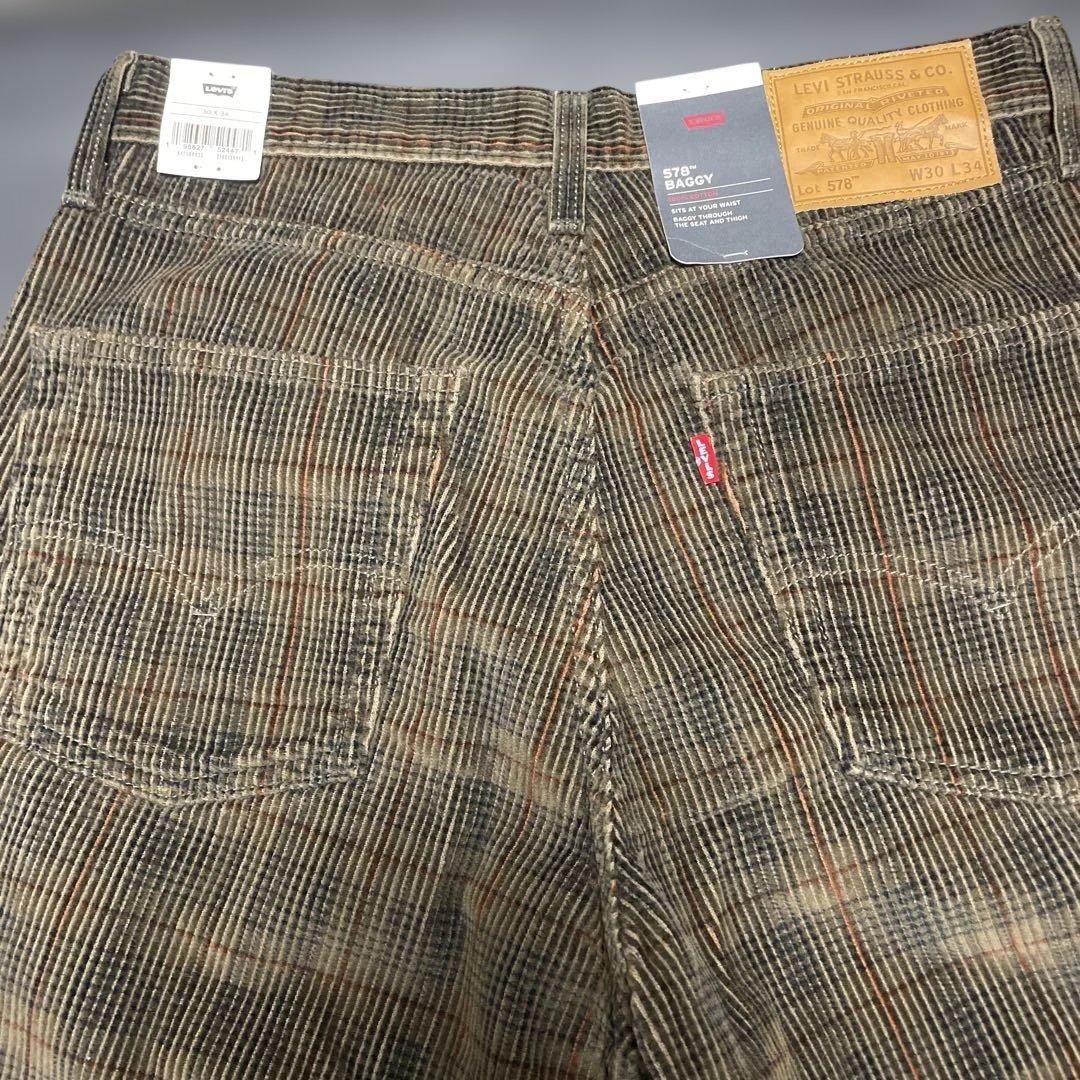 リーバイス　Levi's 578 コーデュロイ　ブラウンチェック　w30×L34