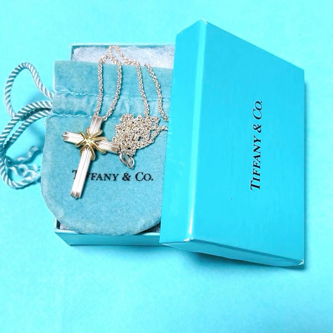 【美品】TIffany ティファニー クロス ネックレス 十字架 SV925