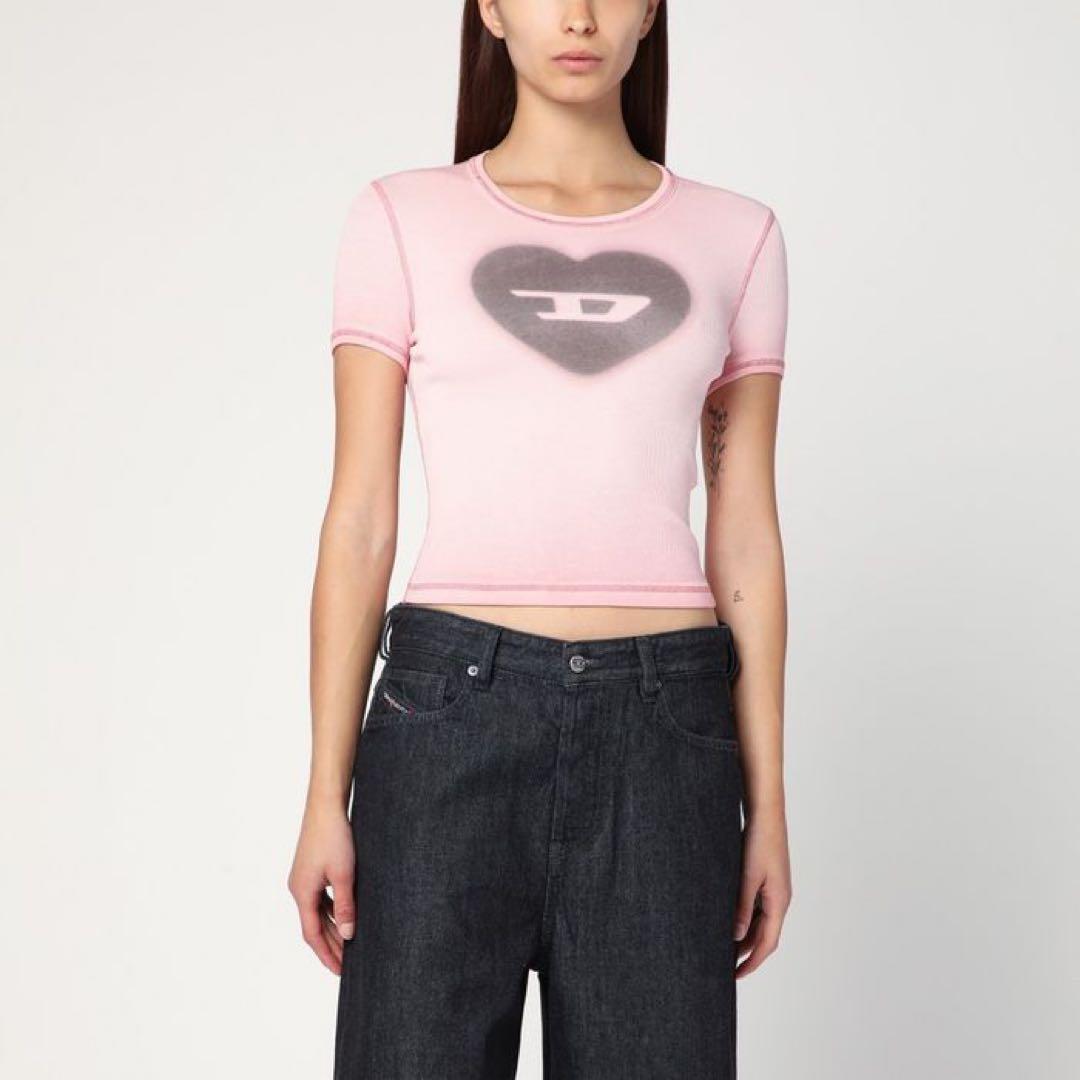 人気！DIESEL ロゴ クロップド Tシャツ Mサイズ