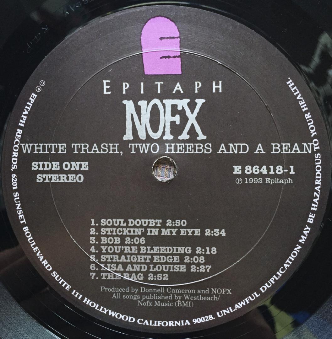 NOFX LPレコード 1992年 エピタフ オリジナル盤 レア