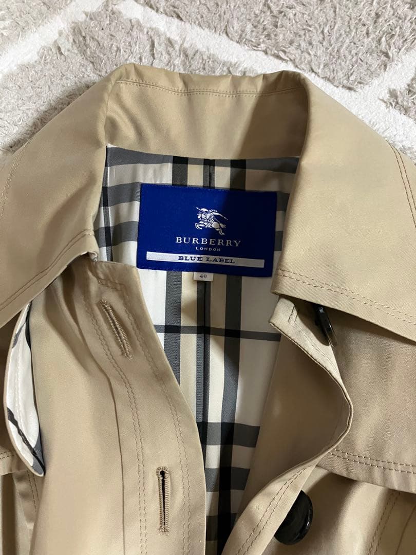 BURBERRY BLUE LABEL バーバリーブルーレーベルシングルトレンチ
