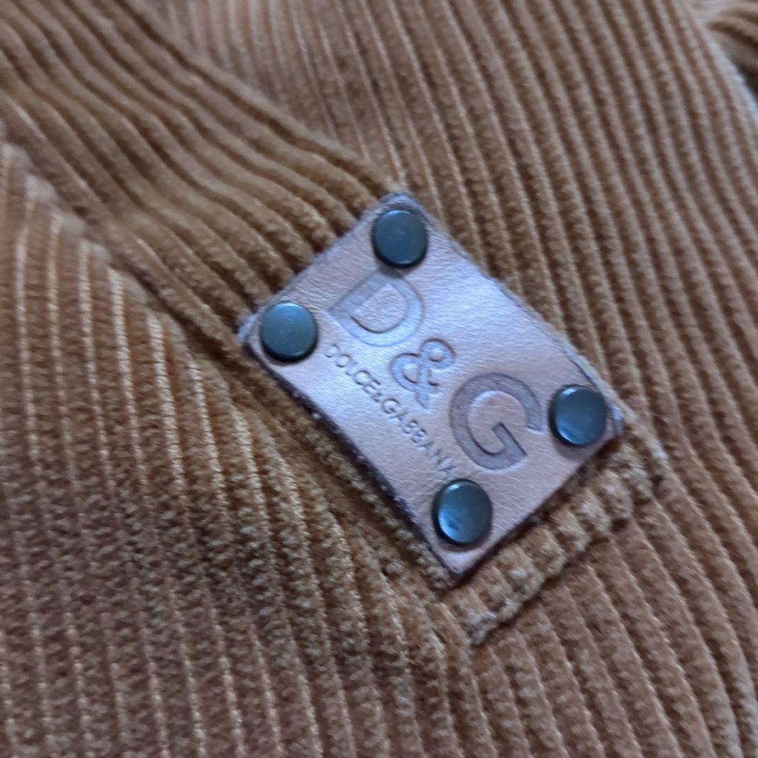 DOLCE&GABBANA ダッフルコート ファー付フード コーデュロイ Y2K
