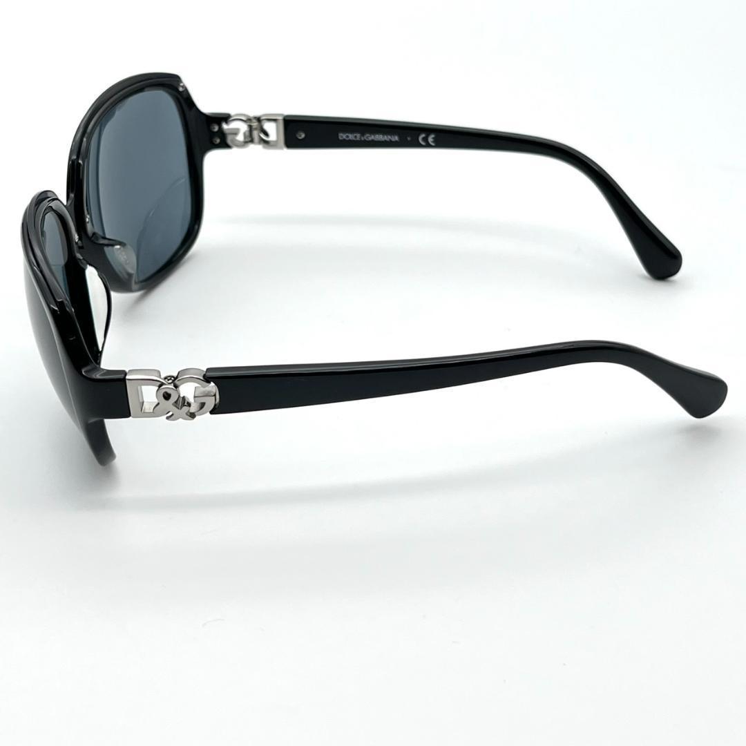 良品 ドルチェアンドガッバーナ サングラス 度無し ロゴ金具 ブラック