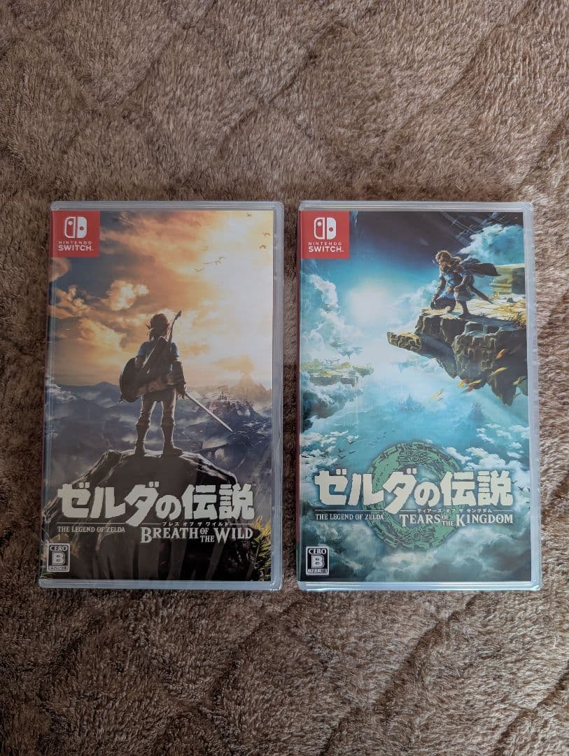 ゼルダの伝説 ティアーズオブザ キングダ厶、ブレスオブザワイルド　新品２本セット