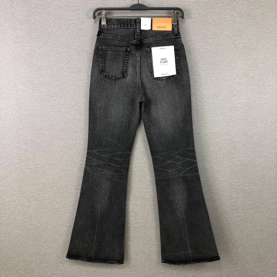 未使用品 MOUSSY MVS BLACK FLARE 25 ブラック