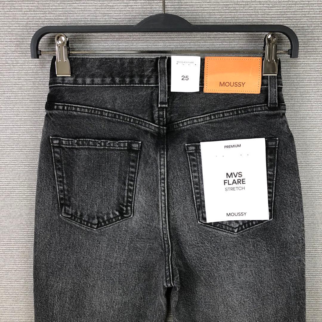 未使用品 MOUSSY MVS BLACK FLARE 25 ブラック