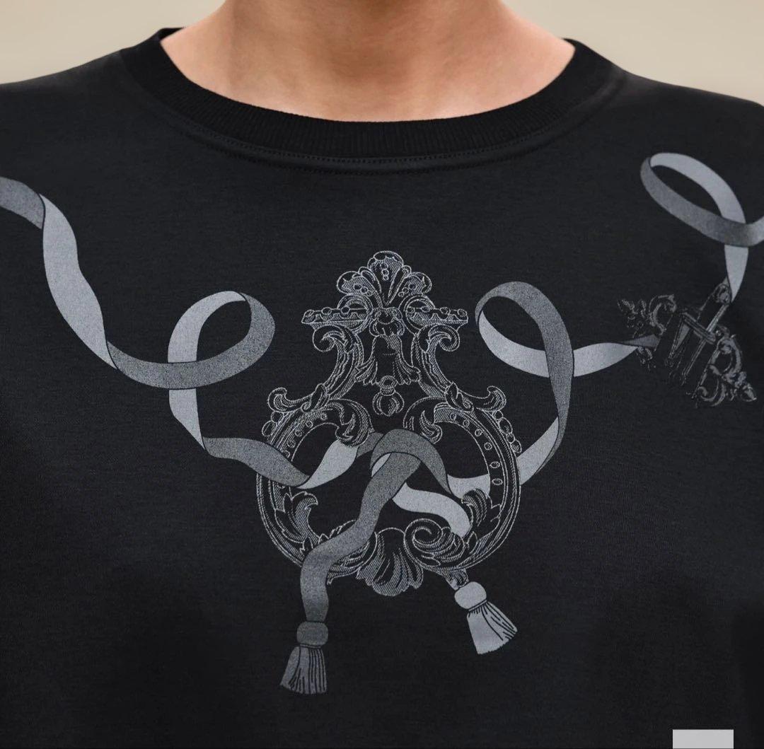 エルメス　2026春夏新作　Tシャツ　ボクシーフィット　カルトゥッシュ　40