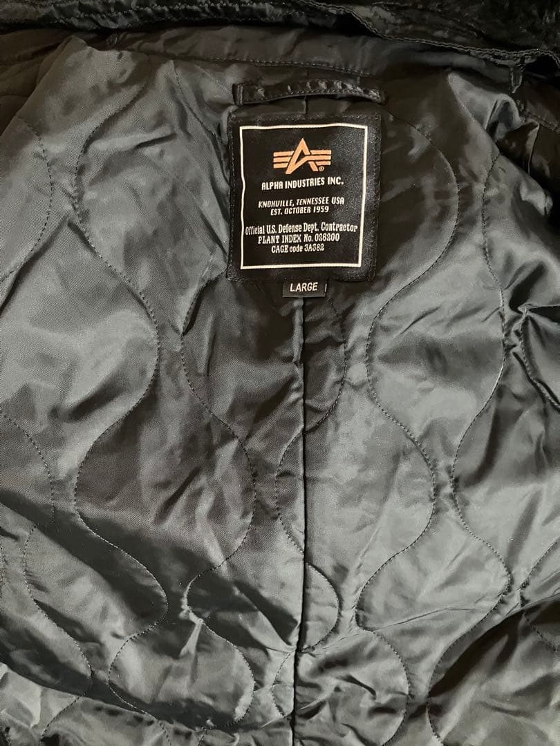 ALPHA INDUSTRIES モッズコート L ブラック