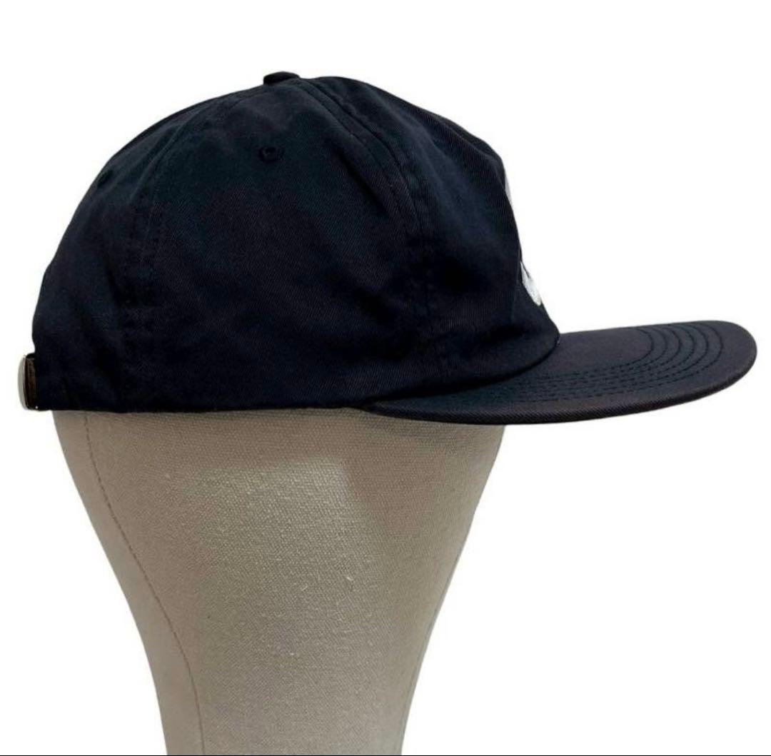 【美品】Supreme Sロゴ 6パネル ベースボールキャップ ネイビー 紺
