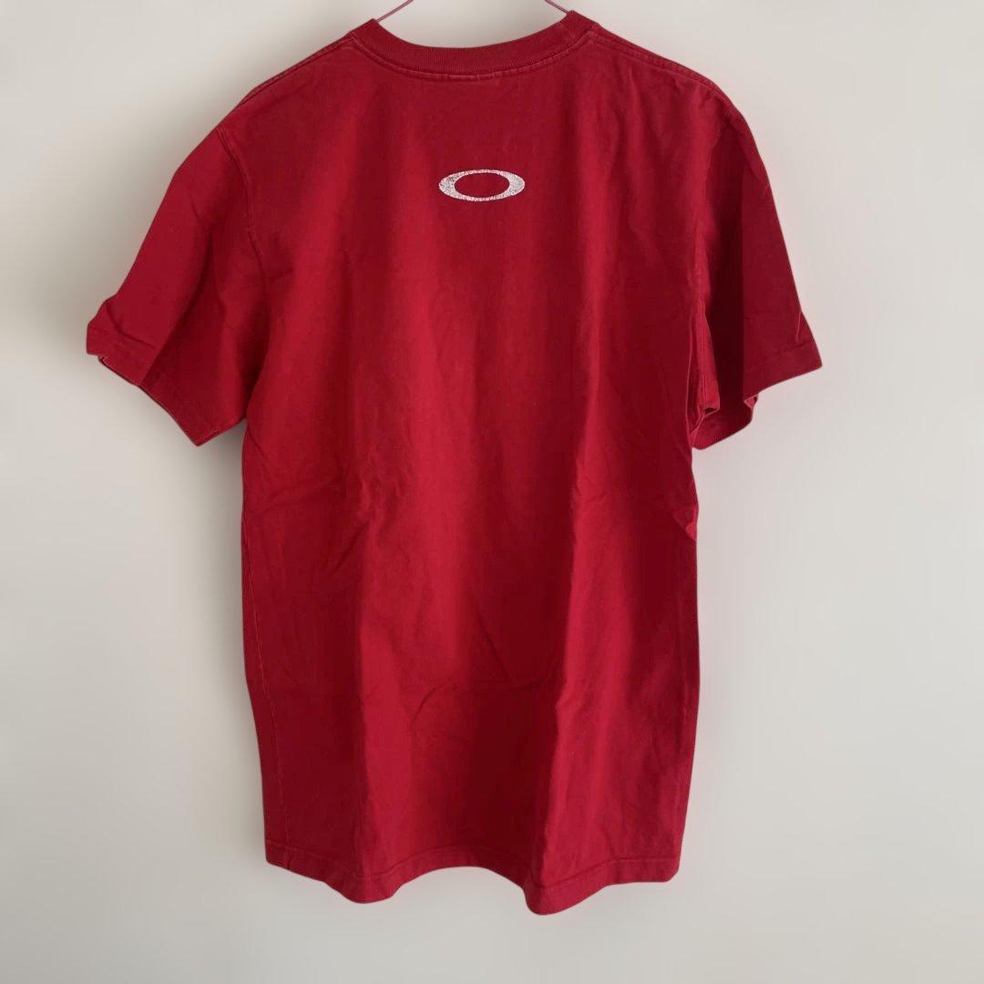 p*y様 Oakley 赤 スカル Tシャツ