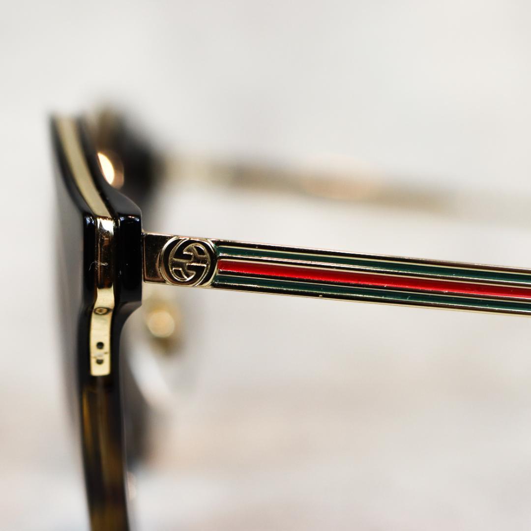 GUCCI グッチ サングラス べっ甲 ゴールド ユニセックス ケース付き