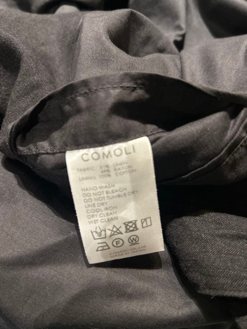 comoli コモリヴィスコースリネンハンティングベスト