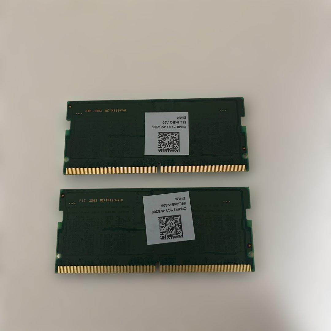 Samsung DDR5 PC5 5600B 8GB二枚