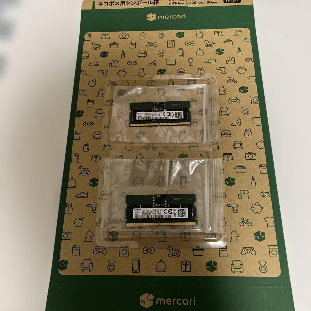 Samsung DDR5 PC5 5600B 8GB二枚