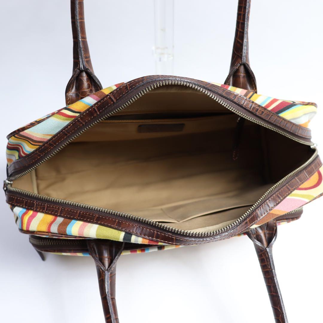 美品　Paul Smith ポールスミス　マルチカラー　ハンドバッグ　メンズ