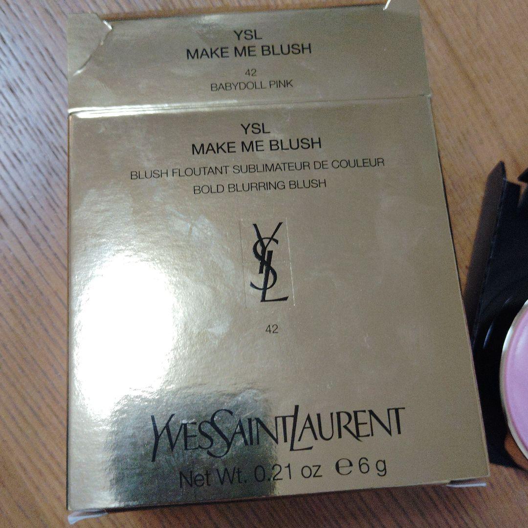 百貨店購入新品、人気色YSL MAKE ME BLUSH ピンクチーク 6g