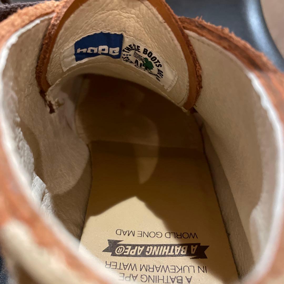 APE MOCCASIN BOOTS エイプ モカシンブーツ　ape us9